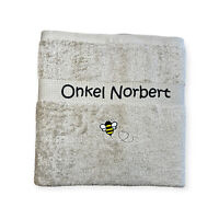 Bienen Handtuch mit Name Geschenk Kinder
