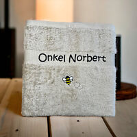 Bienen Handtuch mit Name Geschenk Kinder