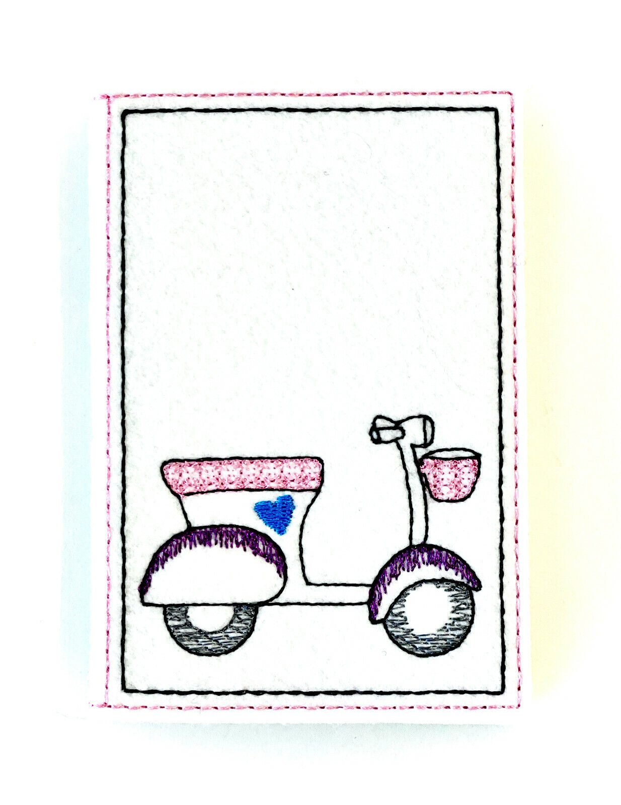 KFZ-Hülle aus Filz, individuell bestickt, Geschenk zum Auto/Führerschein