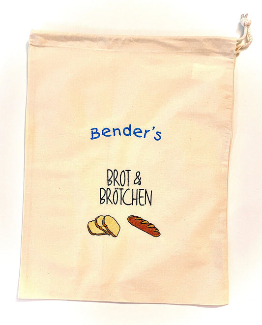 Brotbeutel personalisiert Baumwolle Brot Brötchen Sonntagsbrötchen einkaufen