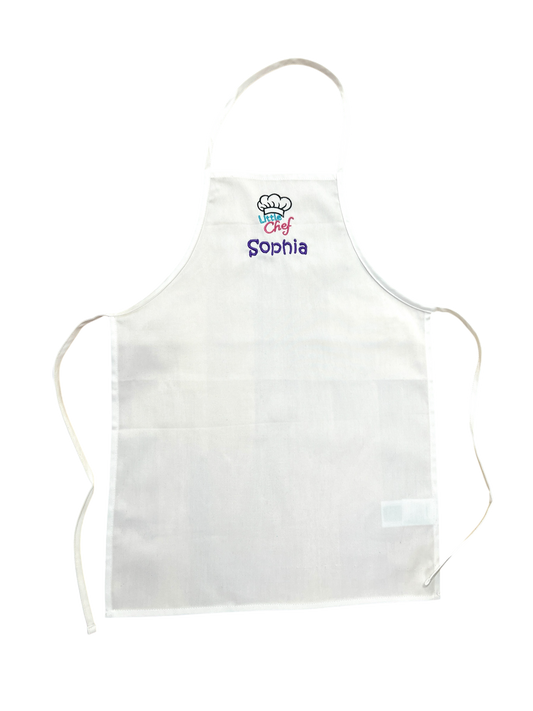 Personalisiertes Chefkoch-Set in weiß oder lime für Kinder mit Namen + Motiv