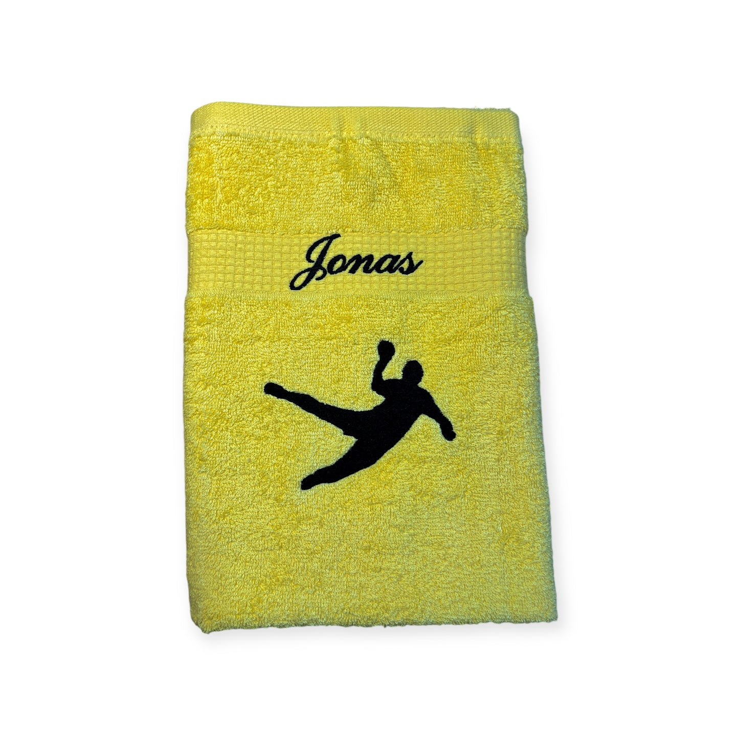 Handballer Handtuch mit Name, Duschtuch, Gästehandtuch, Saunahandtuch, schöne Farben