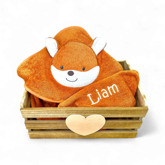 Kapuzenhandtuch Fuchs Filou von Sterntaler 100x100 cm, personalisierbar mit Name