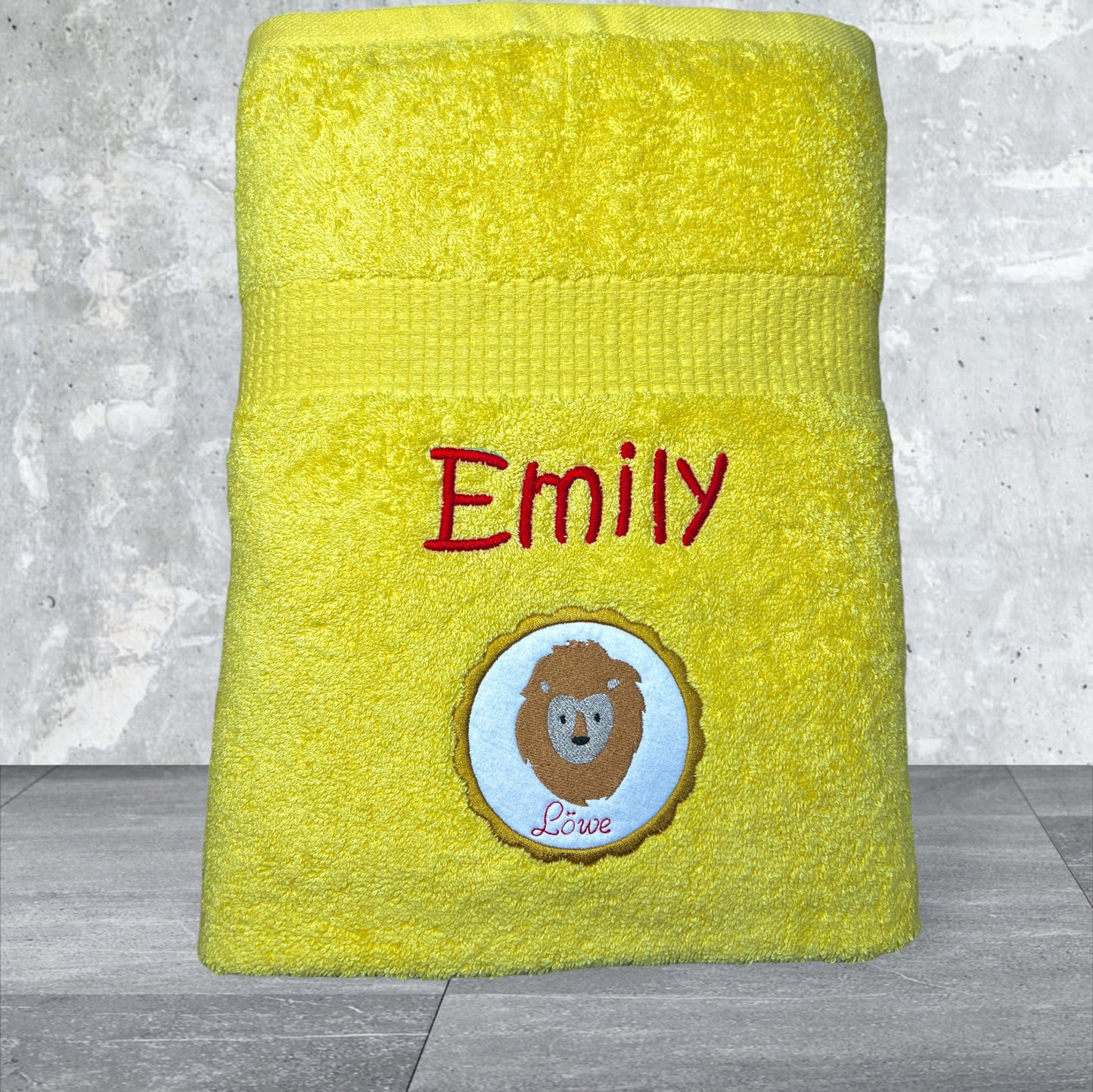Sternzeichen Handtuch mit Name bestickt, Duschhandtuch, Badetuch, Sauna, baden
