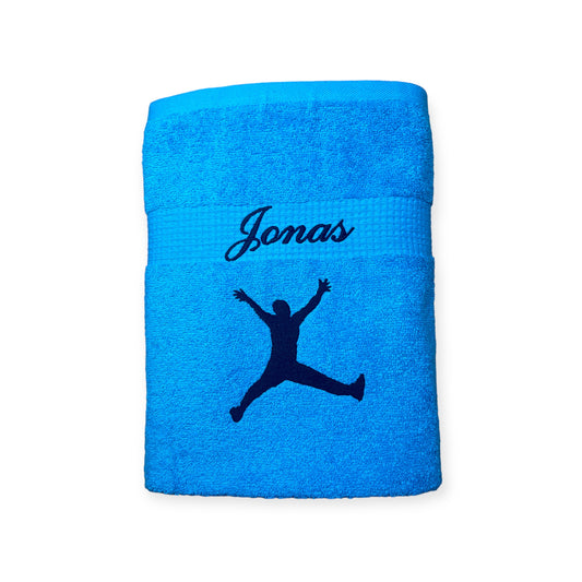 Handball Handtuch mit Name, Duschtuch, Gästehandtuch, Saunahandtuch, schöne Farben