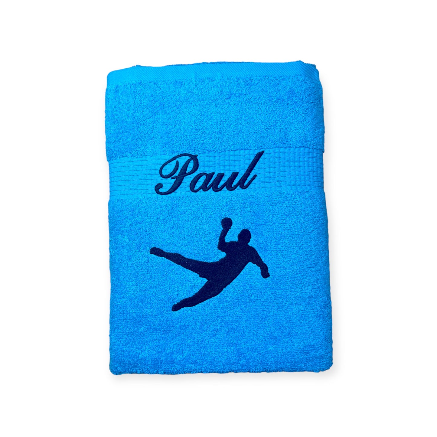 Handballer Handtuch mit Name, Duschtuch, Gästehandtuch, Saunahandtuch, schöne Farben