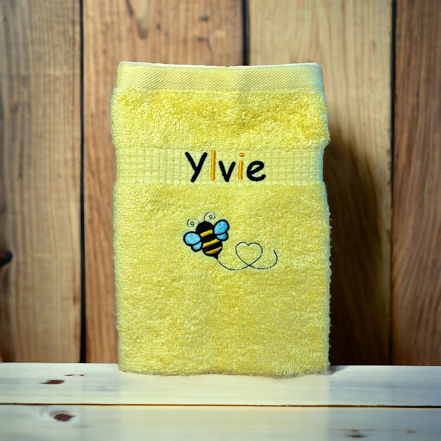Bienen Handtuch mit Name Geschenk Kinder