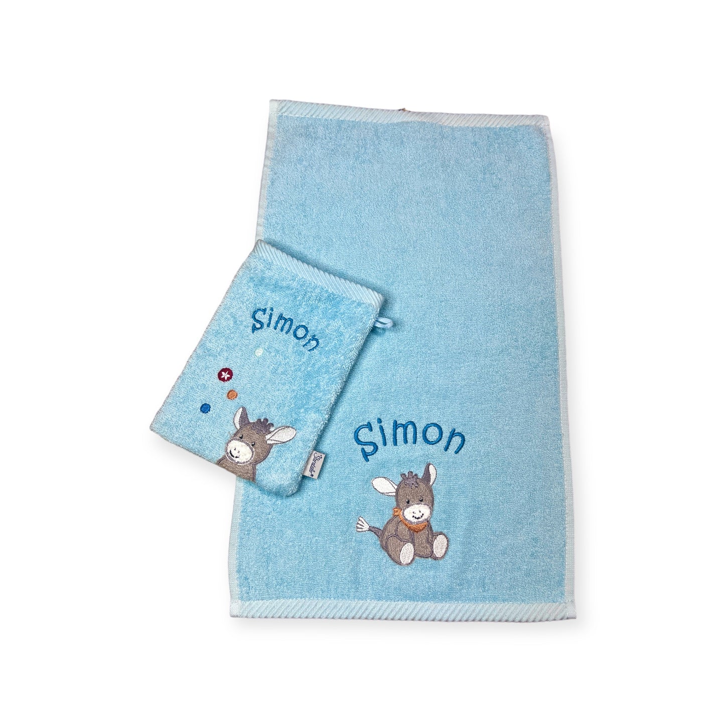 Kinderhandtuch und/ oder Waschlappen Sterntaler mit Namen personalisierbar