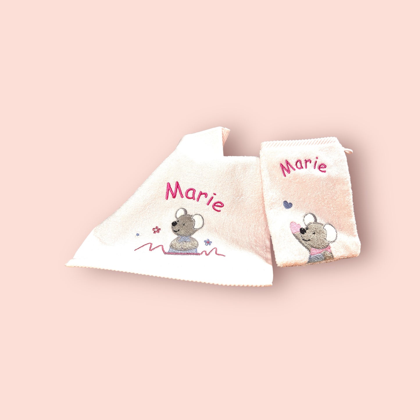 Kinderhandtuch und/ oder Waschlappen Sterntaler mit Namen personalisierbar