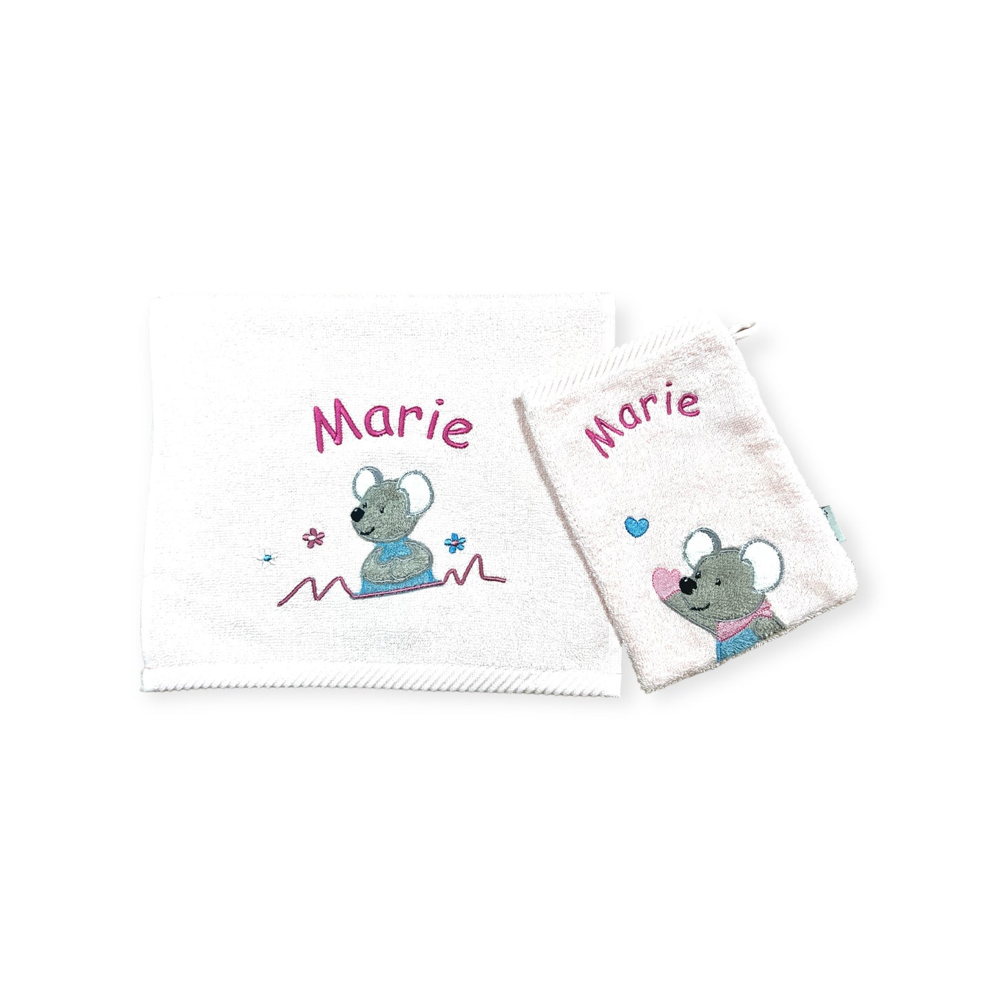 Kinderhandtuch und/ oder Waschlappen Sterntaler mit Namen personalisierbar