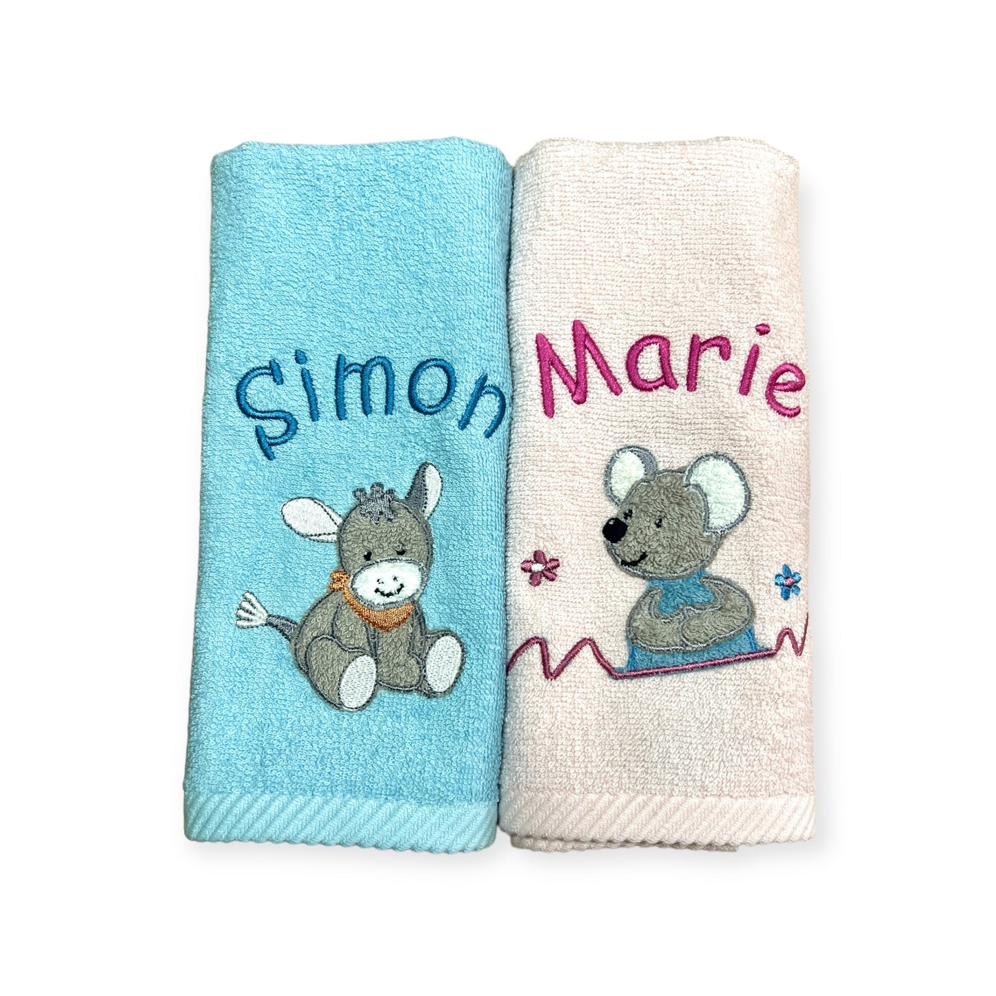 Kinderhandtuch und/ oder Waschlappen Sterntaler mit Namen personalisierbar