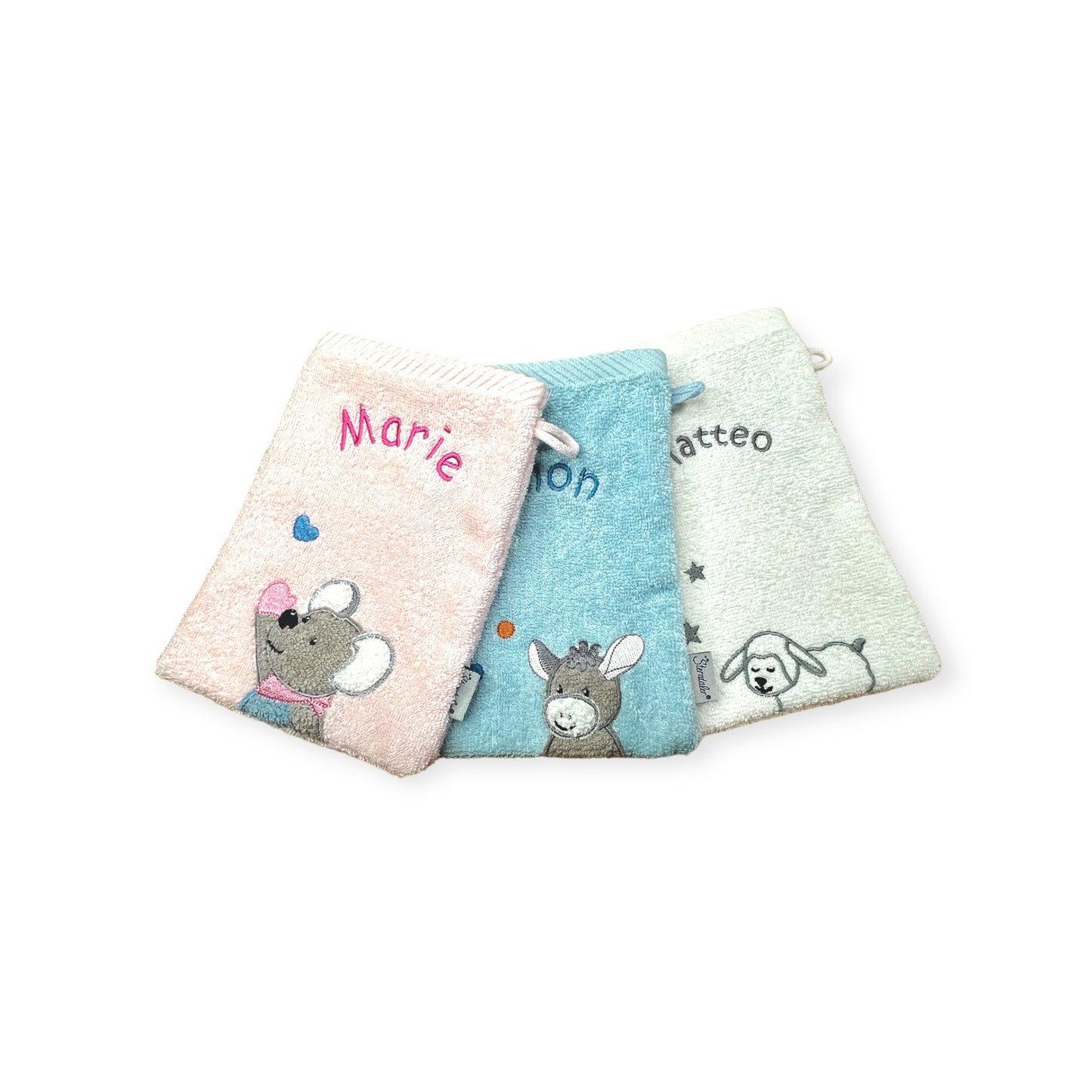 Kinderhandtuch und/ oder Waschlappen Sterntaler mit Namen personalisierbar