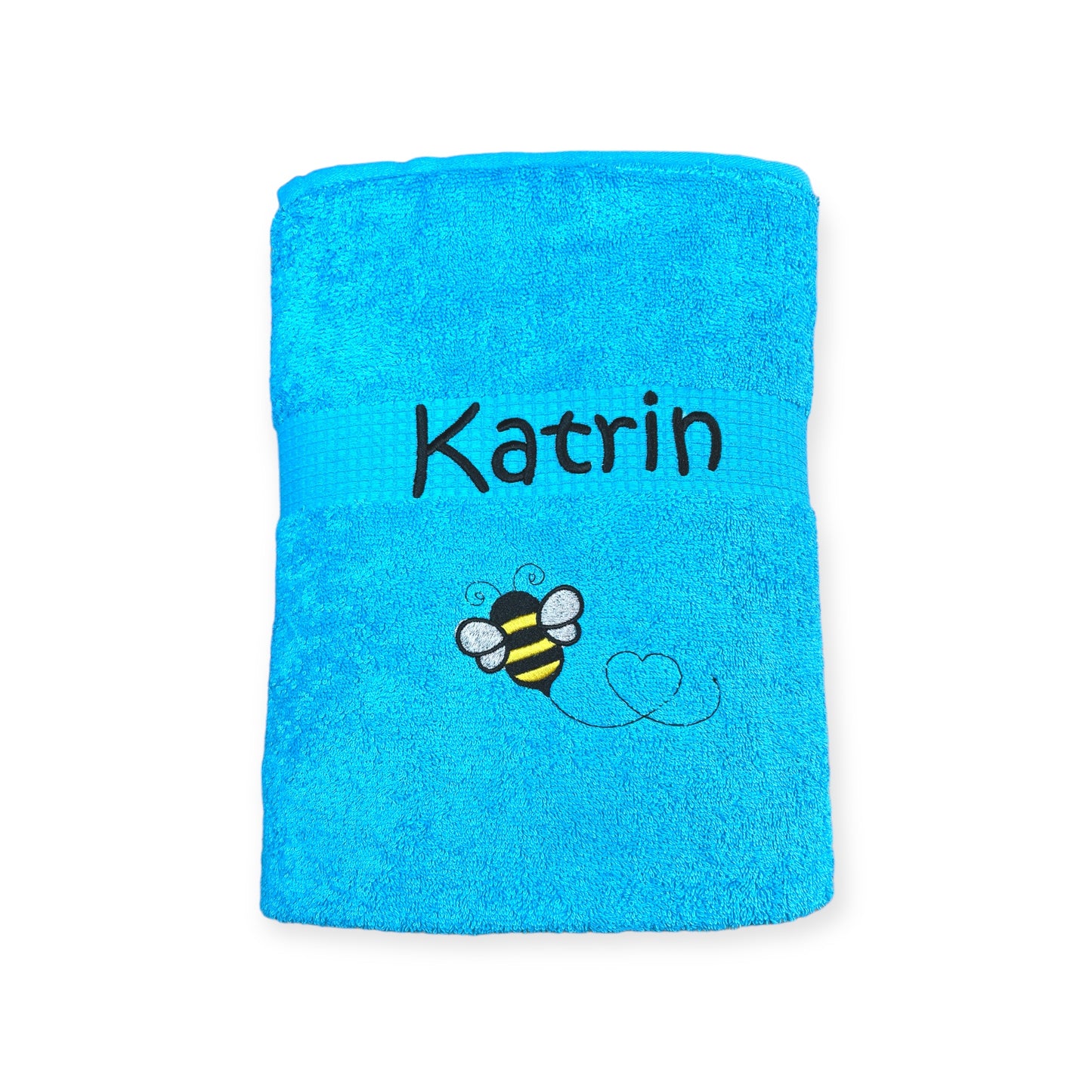 Bienen Handtuch mit Name Geschenk Kinder