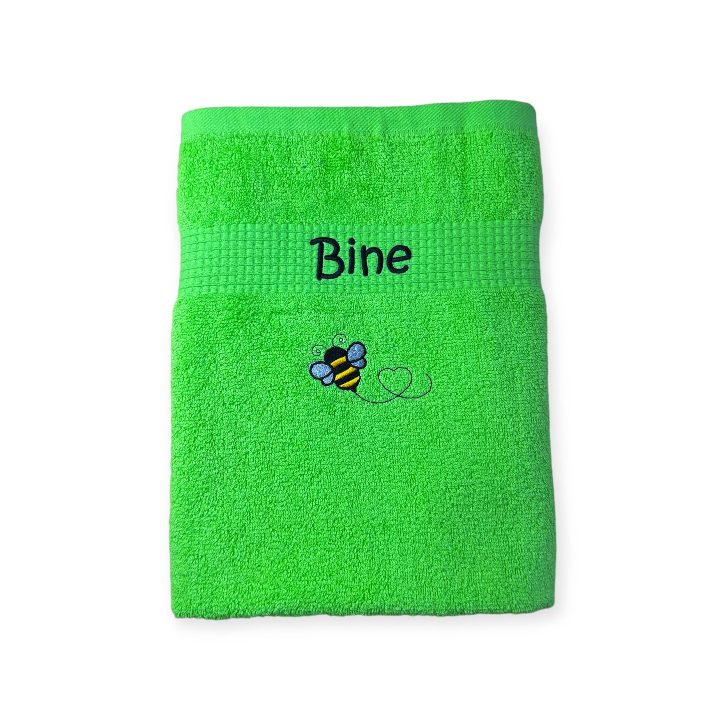 Bienen Handtuch mit Name Geschenk Kinder