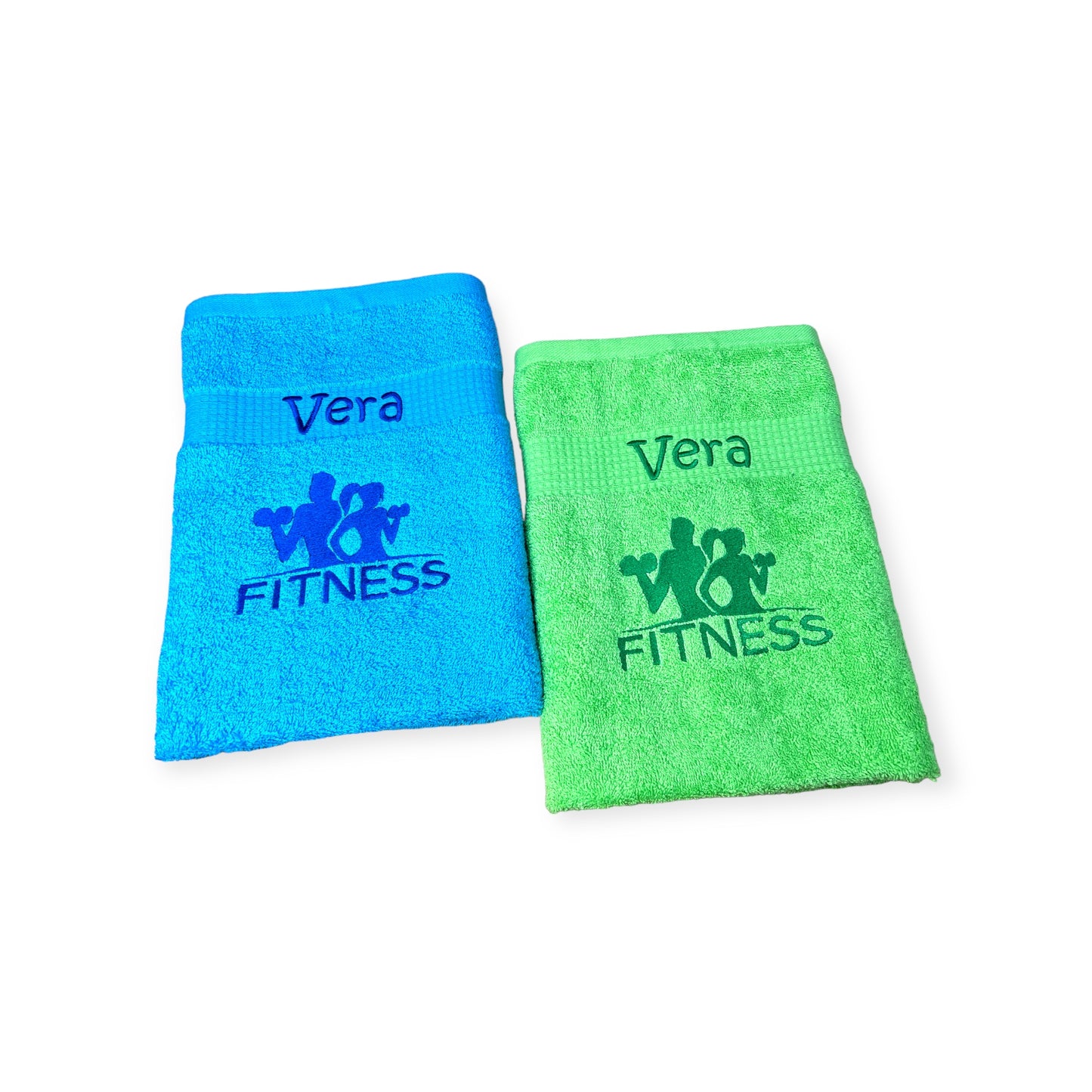Fitness Handtuch mit Name, 15 verschiedene Farben, Duschen, Sauna, Sport