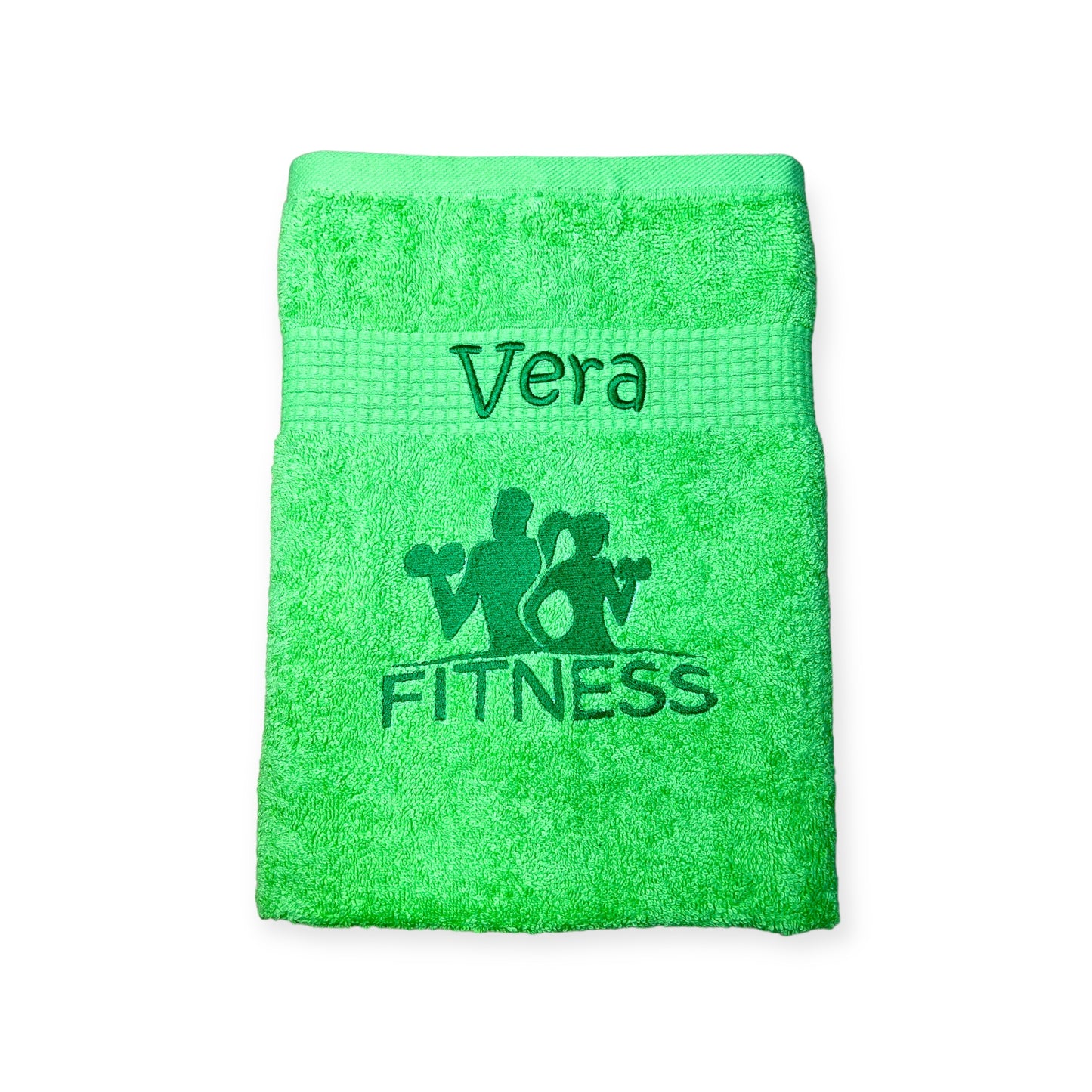 Fitness Handtuch mit Name, 15 verschiedene Farben, Duschen, Sauna, Sport