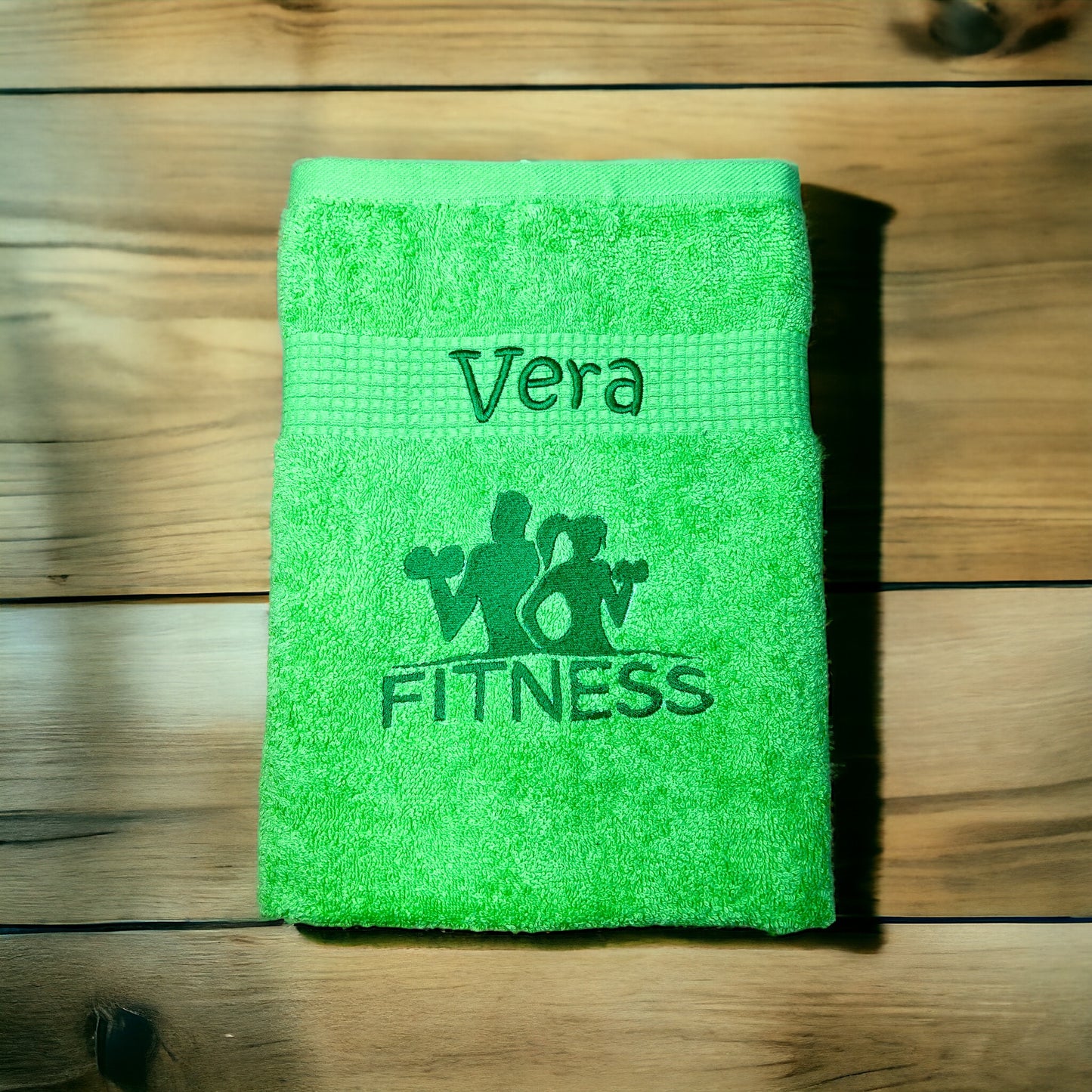 Fitness Handtuch mit Name, 15 verschiedene Farben, Duschen, Sauna, Sport
