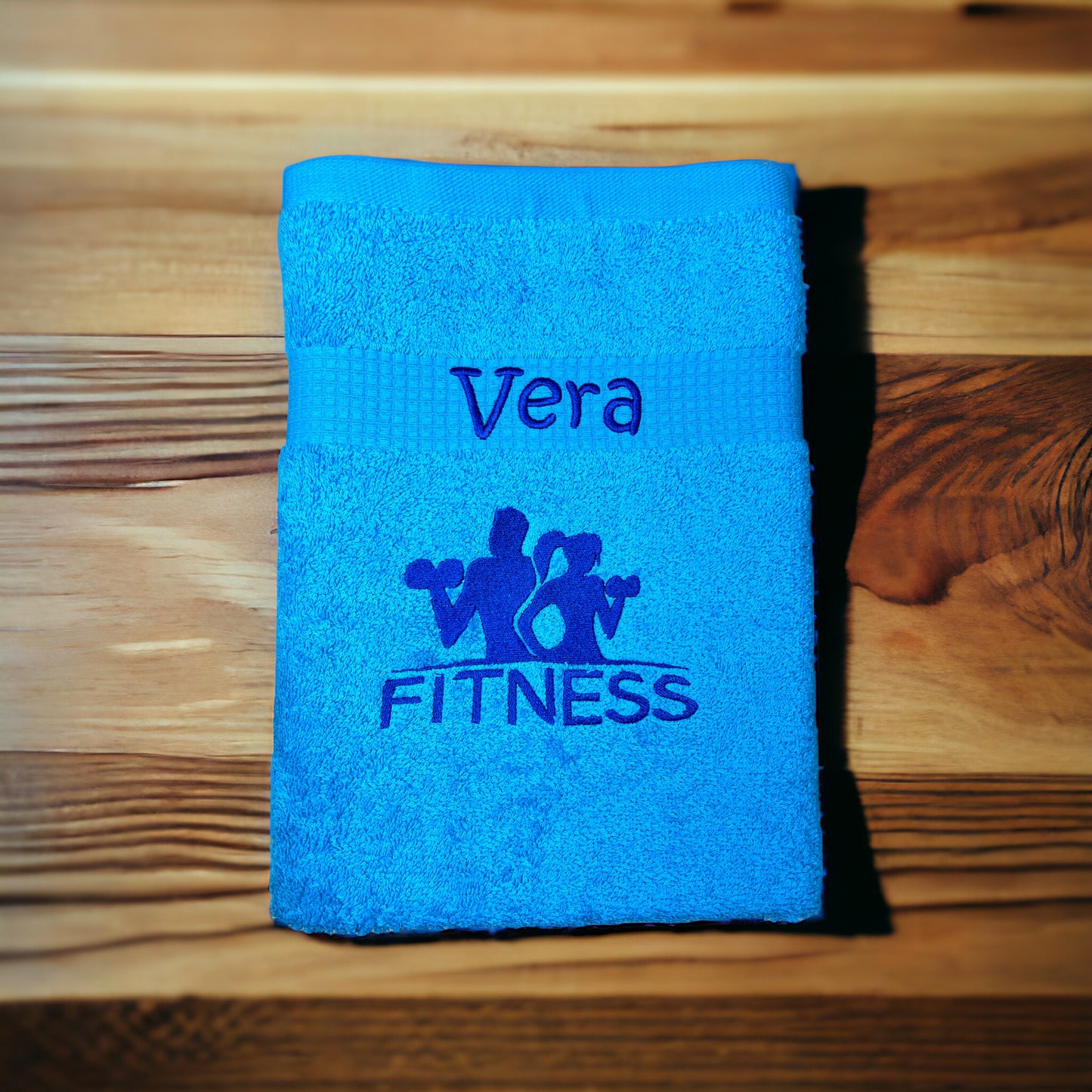 Fitness Handtuch mit Name, 15 verschiedene Farben, Duschen, Sauna, Sport