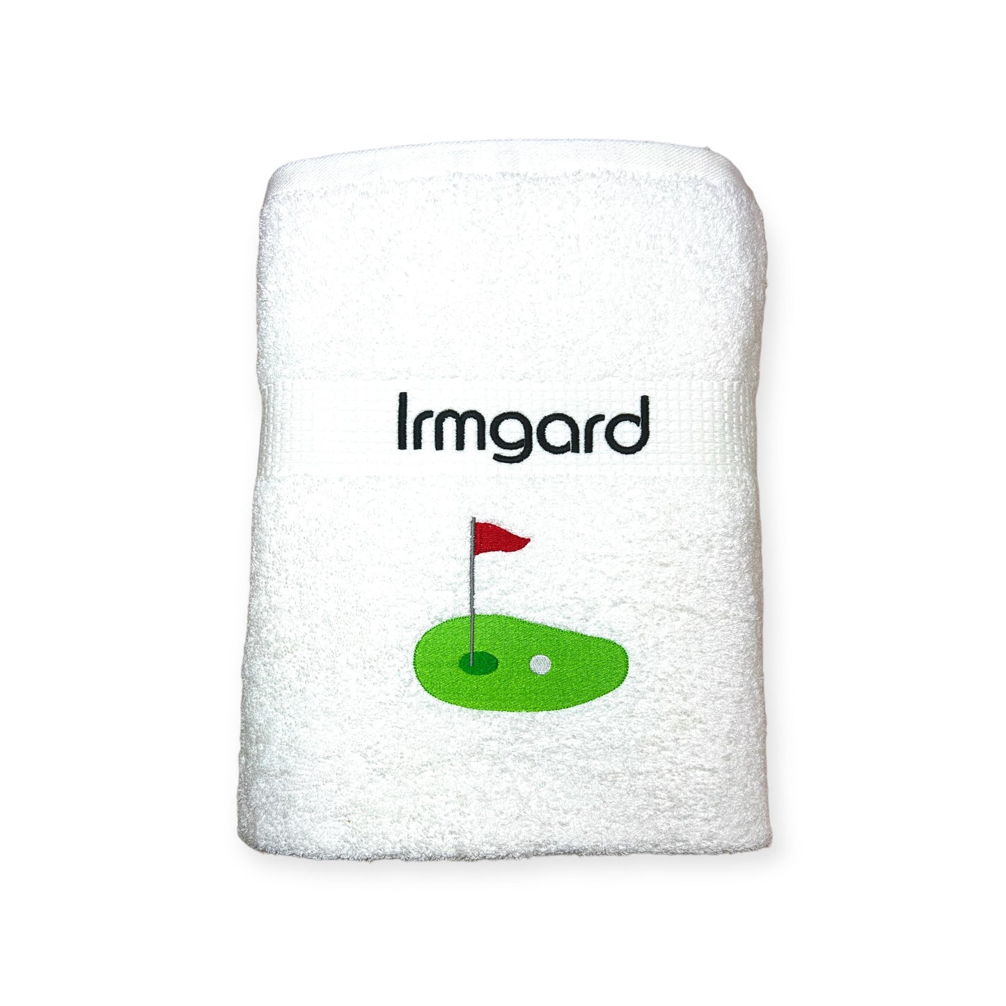 Golf Handtuch mit Name, Handtuch, Sauna, Wellness, Duschtuch, Geschenk