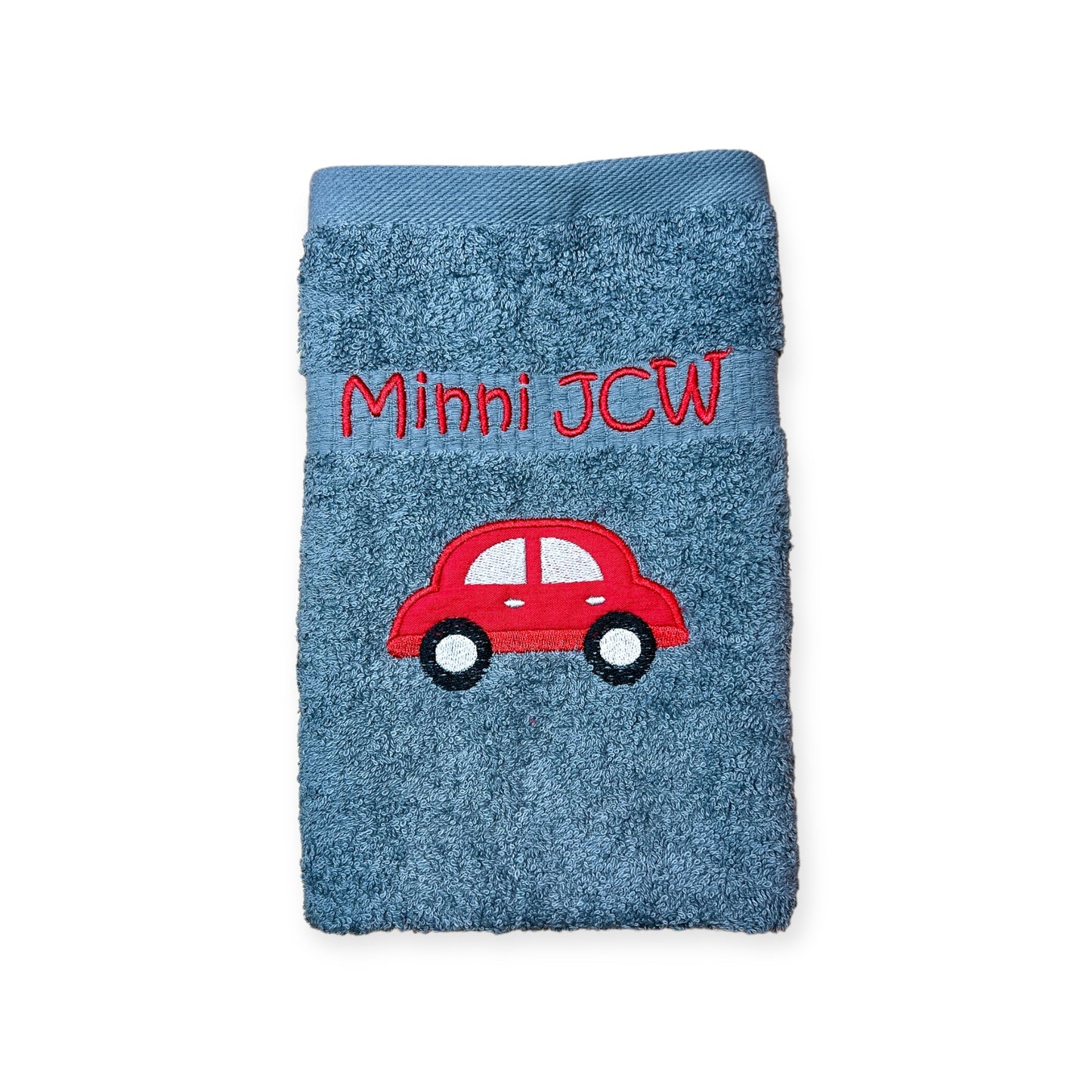Auto Handtuch mit Name Handtücher Sauna Wellness Duschtuch Kinder Strand baden