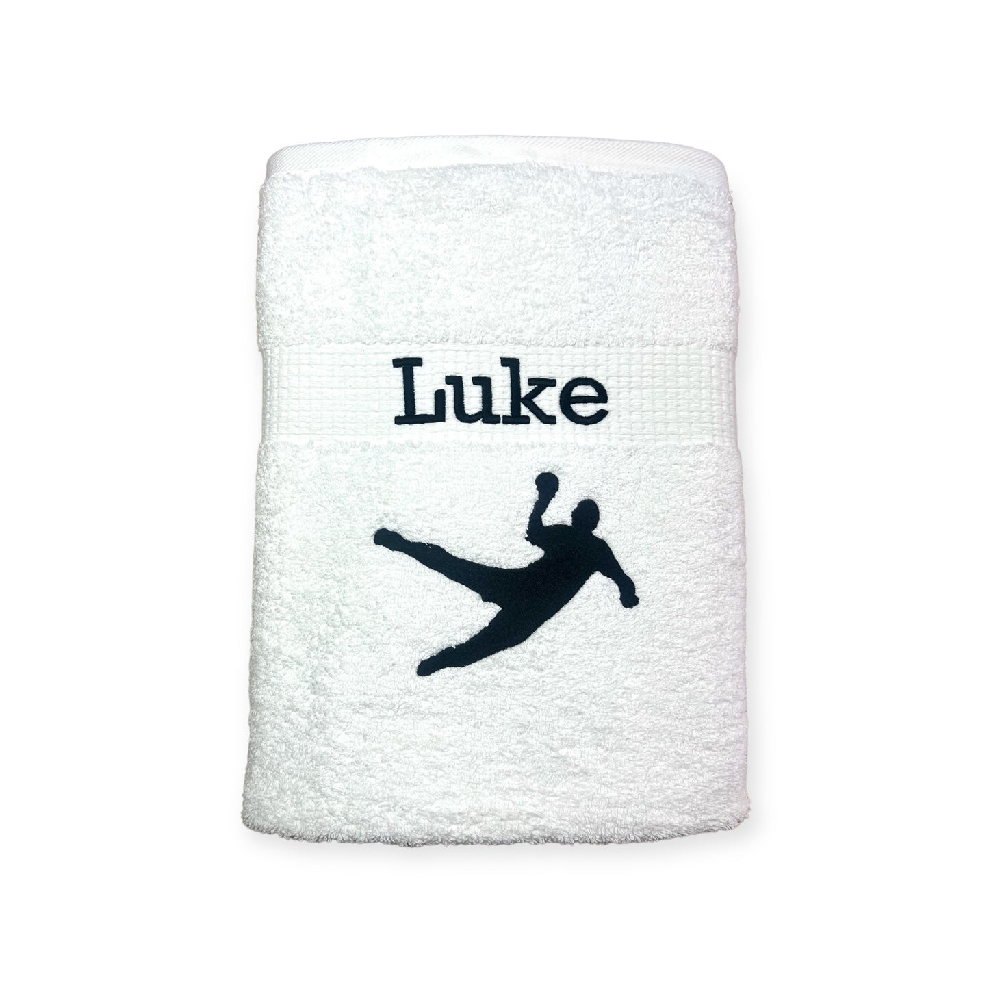 Handballer Handtuch mit Name, Duschtuch, Gästehandtuch, Saunahandtuch, schöne Farben