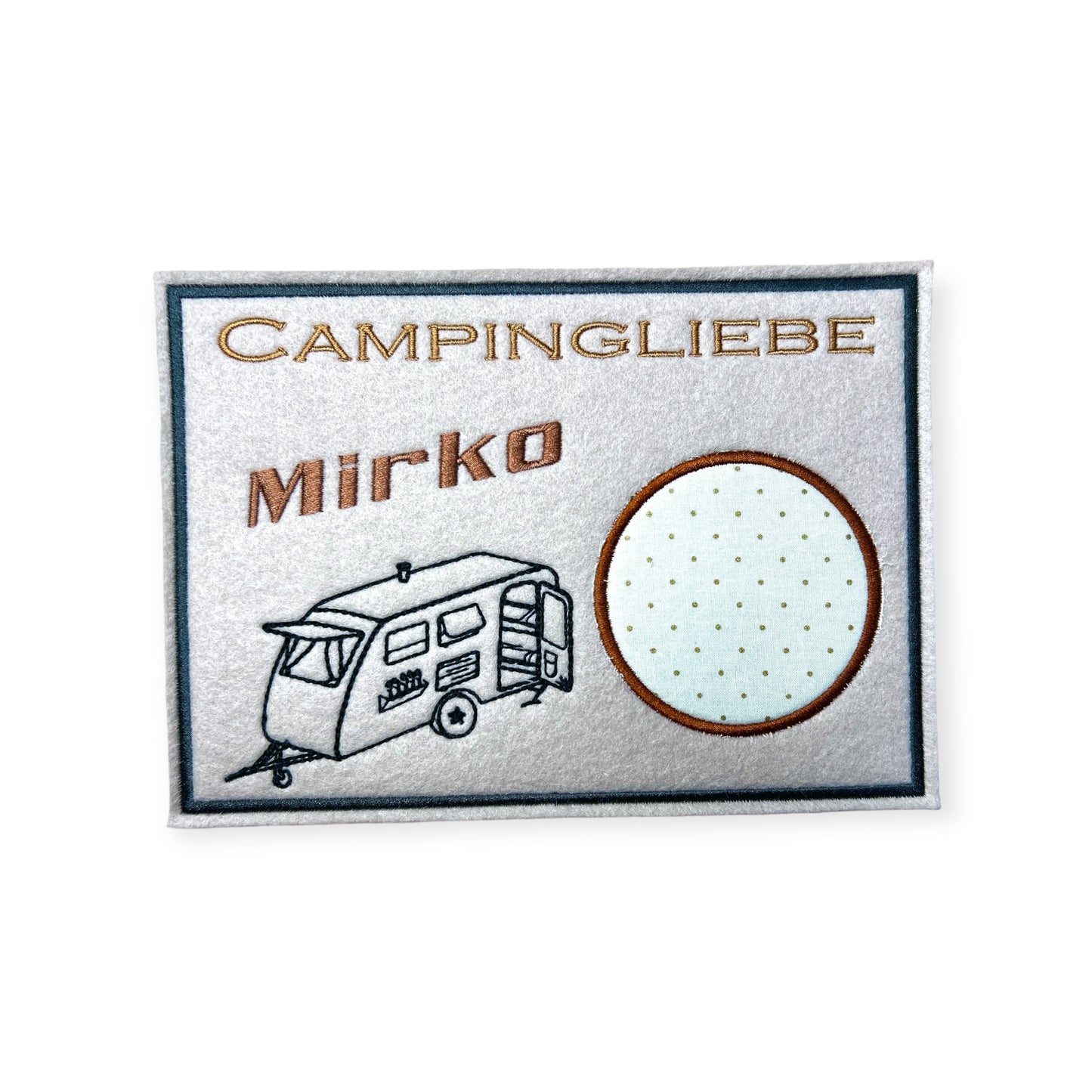 Tassenuntersetzer "Wohnwagen" für Kaffee kleines Geschenk zur Kaffeeeinladung Mug rug