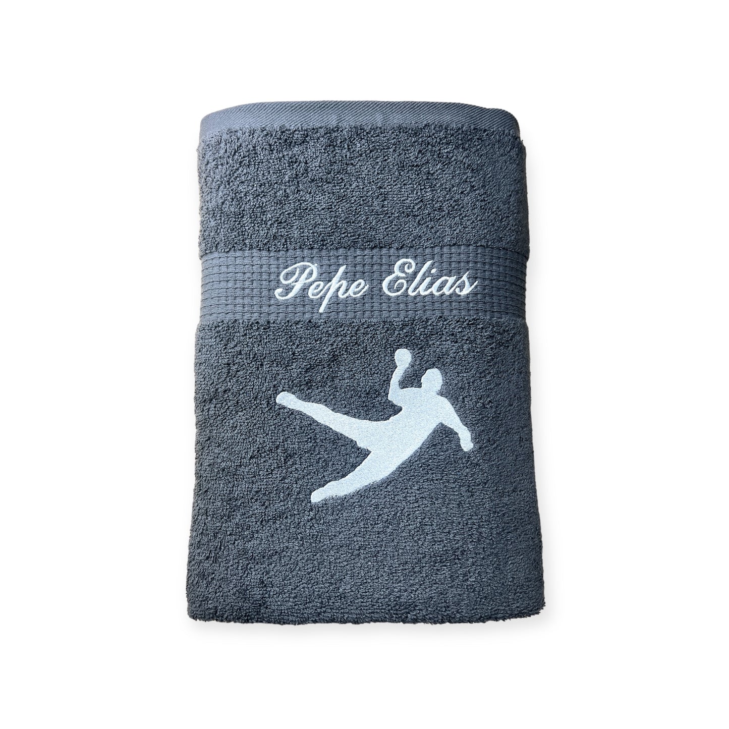 Handballer Handtuch mit Name, Duschtuch, Gästehandtuch, Saunahandtuch, schöne Farben