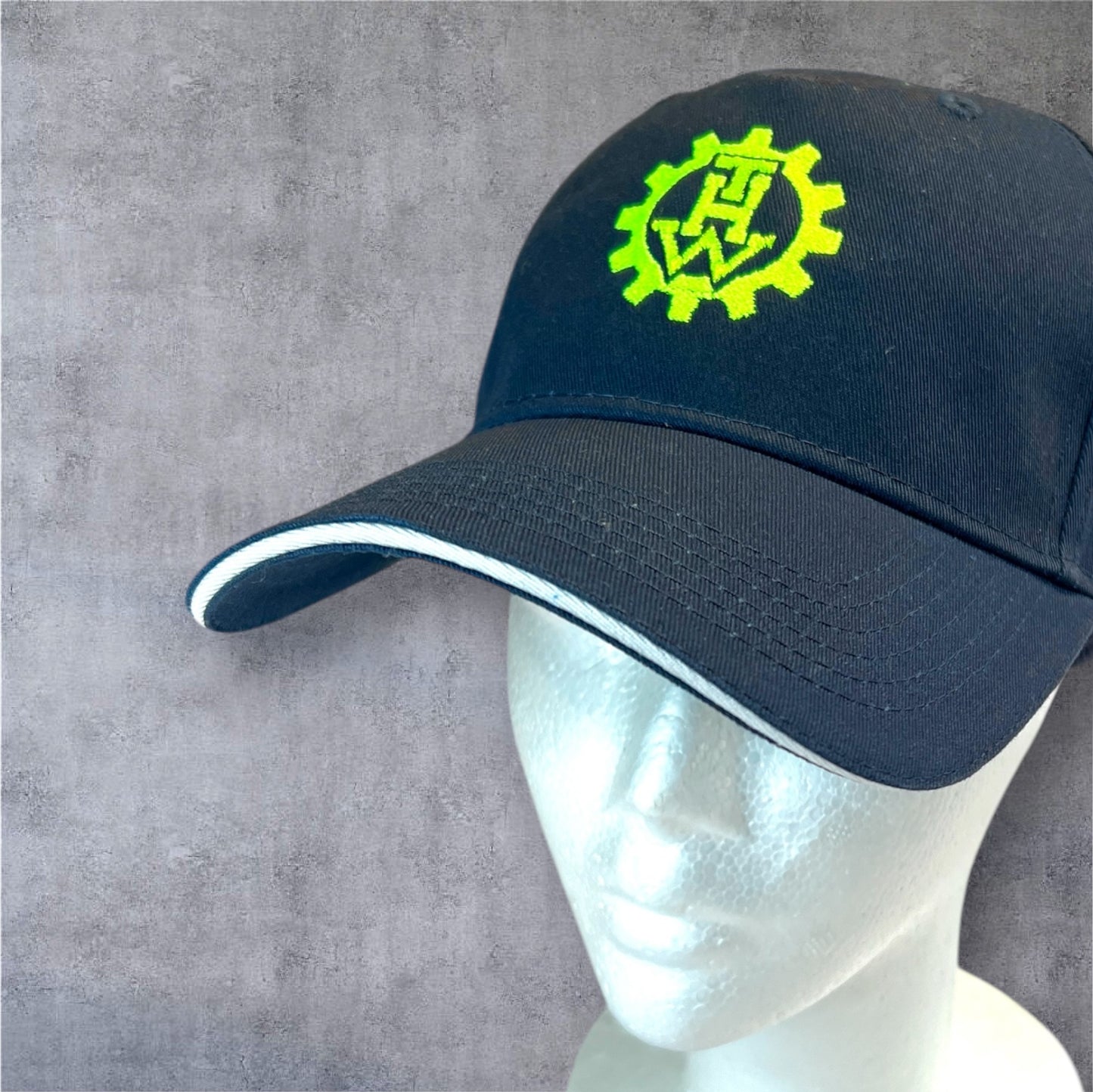 THW Kappe, Marineblau mit Zahnkranz-Logo, Verstellbar