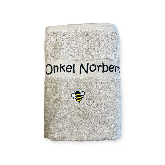 Bienen Handtuch mit Name Geschenk Kinder