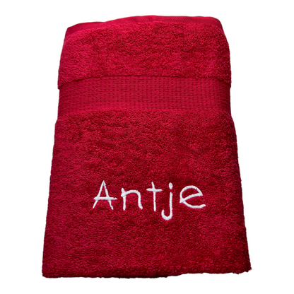 Handtuch mit Namen bestickt nach Wunsch Handtuch Sauna Wellness Duschtuch baden
