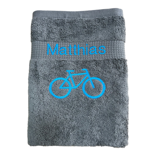 Fahrrad Handtuch mit Name Handtücher Sauna Wellness Duschtuch Sport
