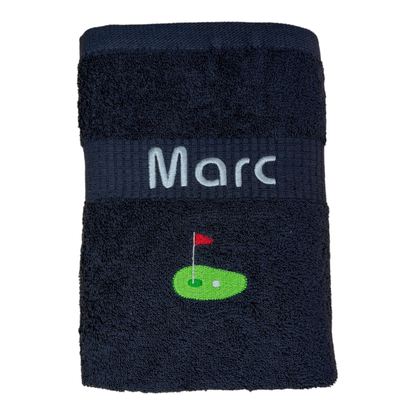 Golf Handtuch mit Name, Handtuch, Sauna, Wellness, Duschtuch, Geschenk