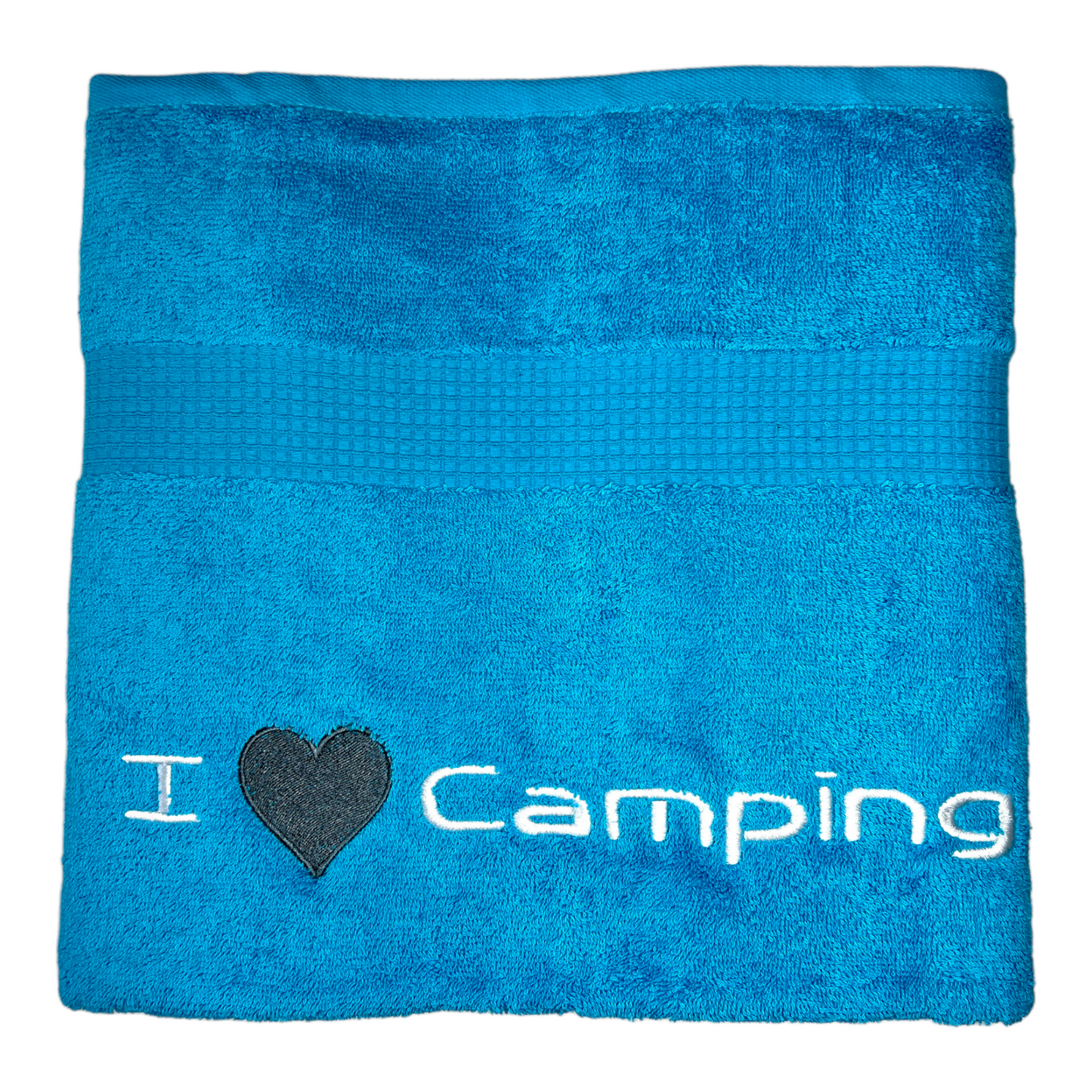 Handtuch I love Camping, Gästehandtuch, Handtuch, Sauna, Wellness, Duschtuch