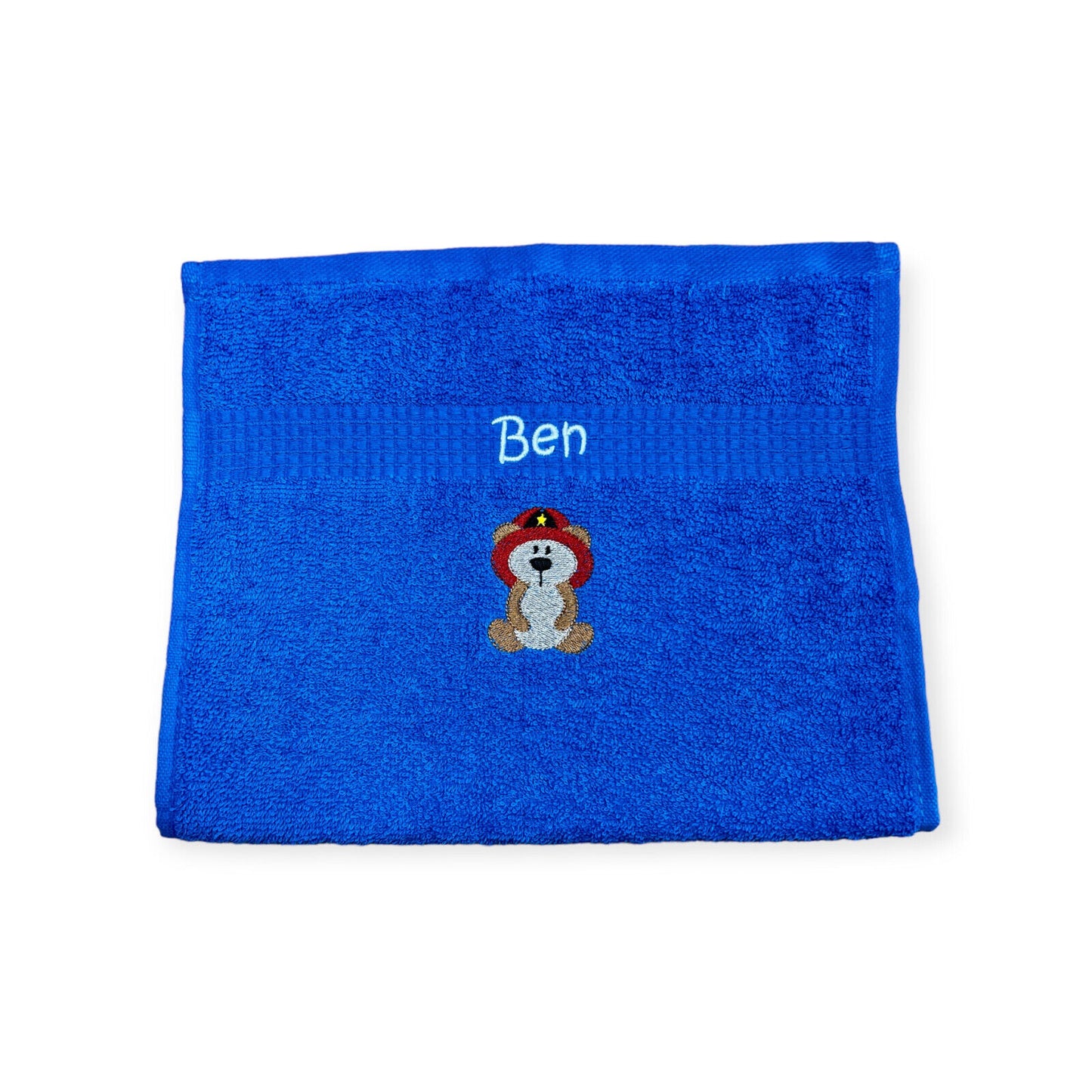 Kinder Handtuch mit Name und Motiv 30x50 cm Kita Kindergarten oder für Unterwegs