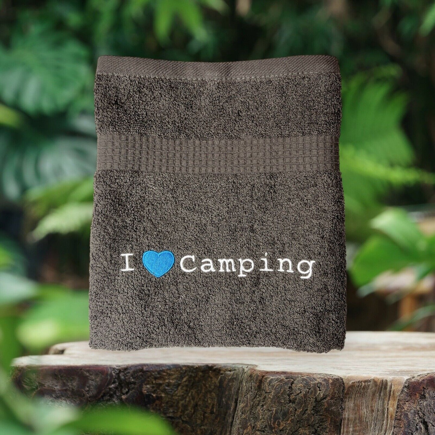 Handtuch I love Camping, Gästehandtuch, Handtuch, Sauna, Wellness, Duschtuch