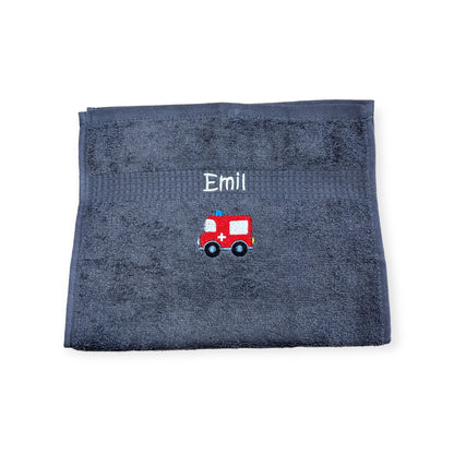 Kinder Handtuch mit Name und Motiv 30x50 cm Kita Kindergarten oder für Unterwegs