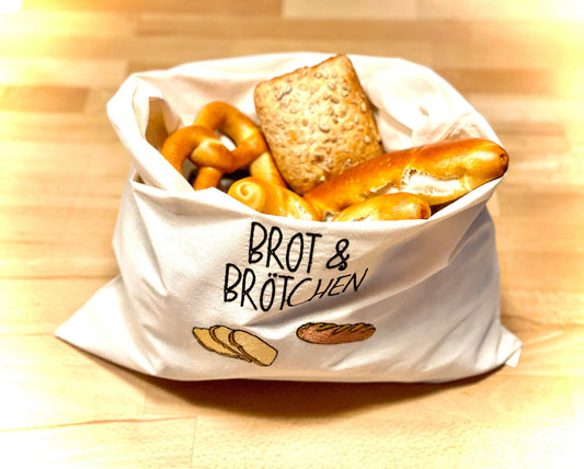 Brotbeutel personalisierbar Baumwolle Brot Brötchen Sonntagsbrötchen einkaufen