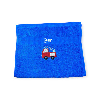 Kinder Handtuch mit Name und Motiv 30x50 cm Kita Kindergarten oder für Unterwegs