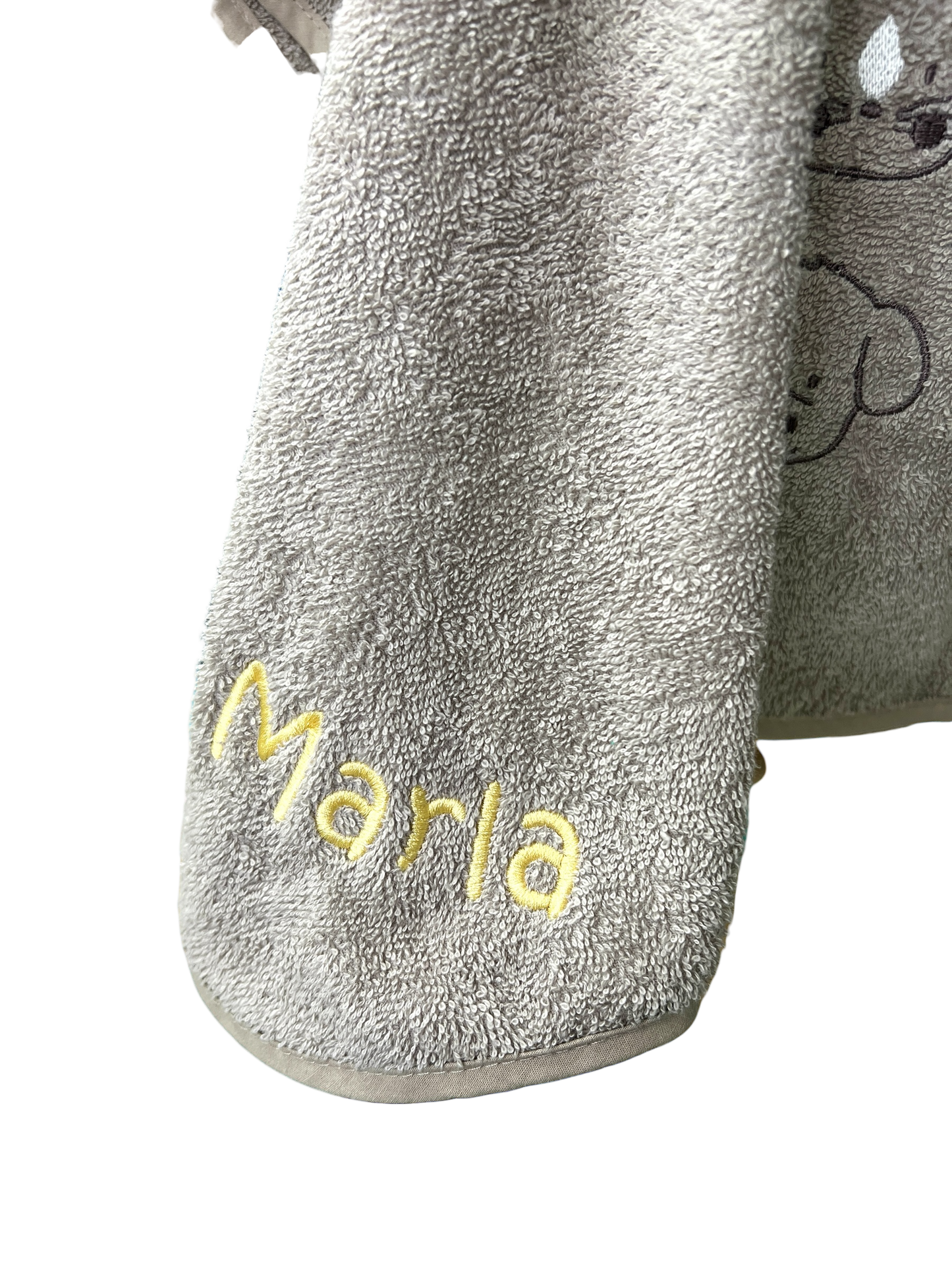 Badeponcho "Bauernhof" mit Name personalisiert, sandfarben, Sterntaler, Badehandtuch