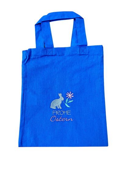 Kleine Ostertasche, personalisierbar, 100% Baumwolle, Osternest, Geschenkverpackung