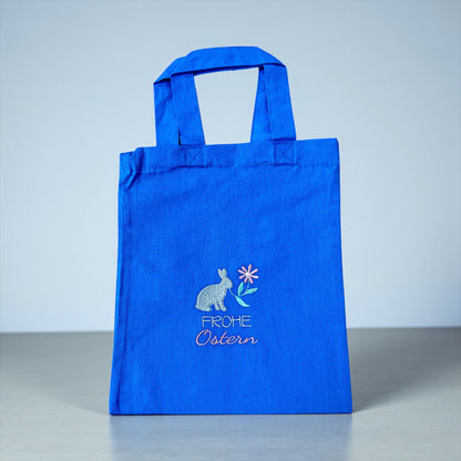 Kleine Ostertasche, personalisierbar, 100% Baumwolle, Osternest, Geschenkverpackung