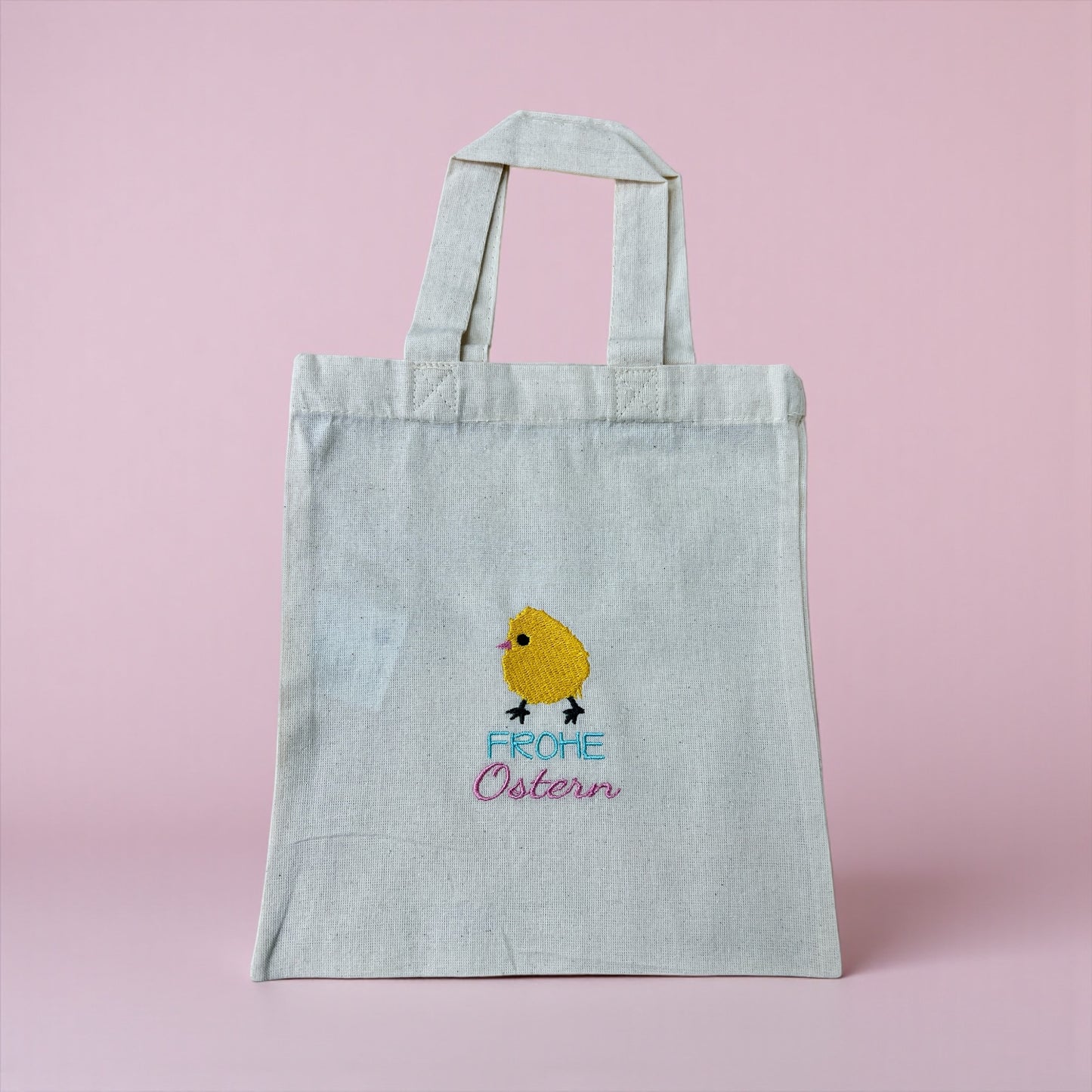 Kleine Ostertasche, personalisierbar, 100% Baumwolle, Osternest, Geschenkverpackung