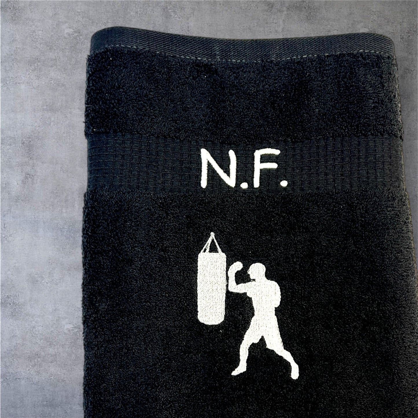 Boxer Handtuch mit Name Handtücher Sauna Wellness Duschtuch Strand baden Sport