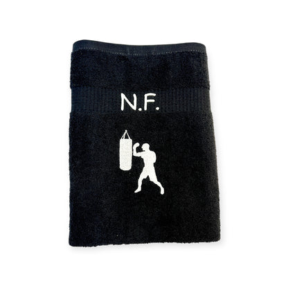 Boxer Handtuch mit Name Handtücher Sauna Wellness Duschtuch Strand baden Sport