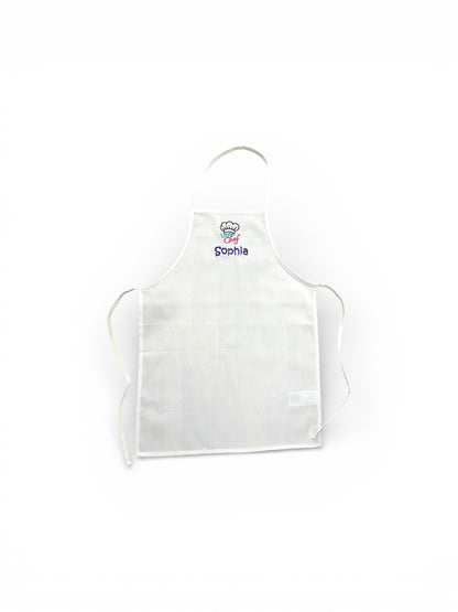Personalisiertes Chefkoch-Set in weiß oder lime für Kinder mit Namen + Motiv
