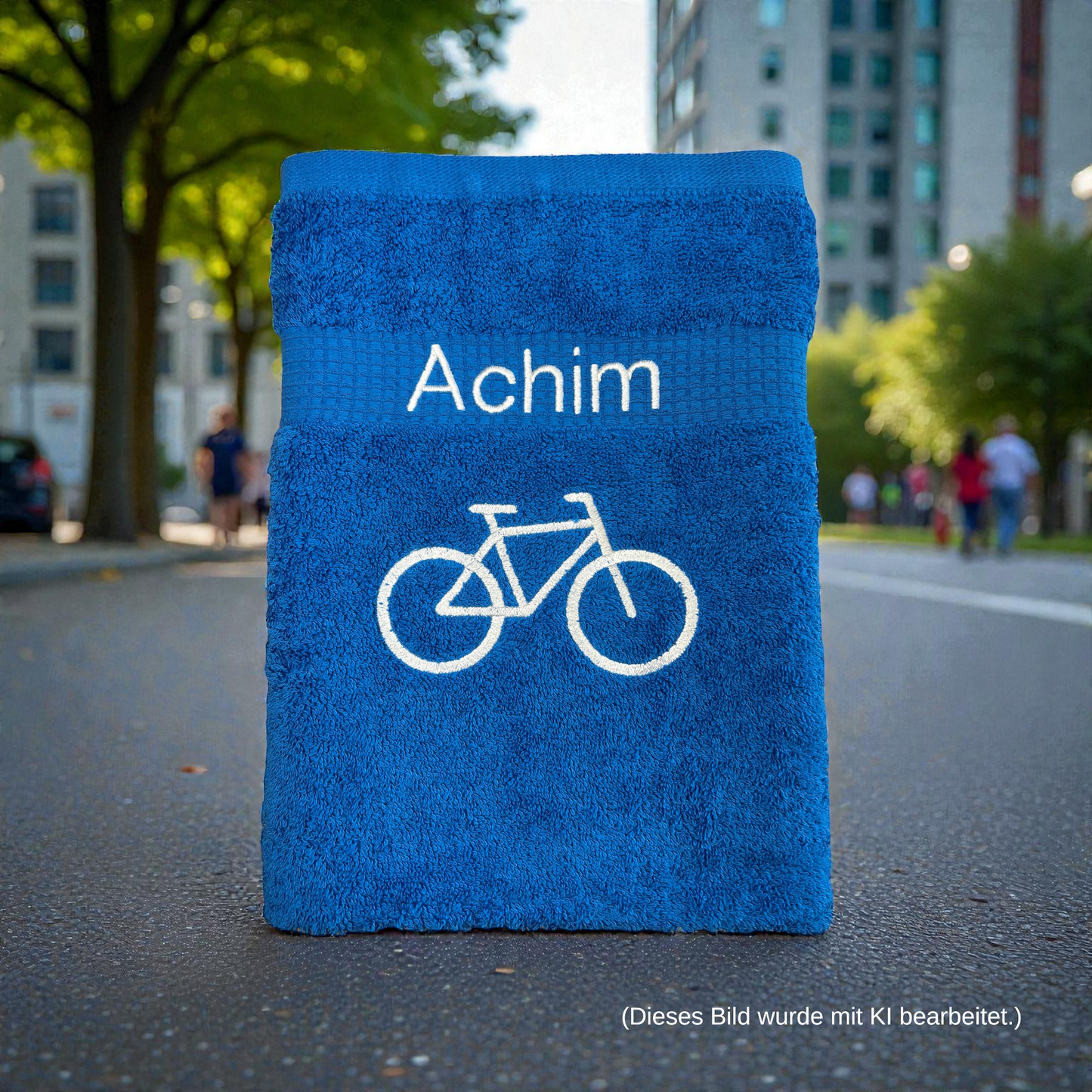 Fahrrad Handtuch mit Name Handtücher Sauna Wellness Duschtuch Sport