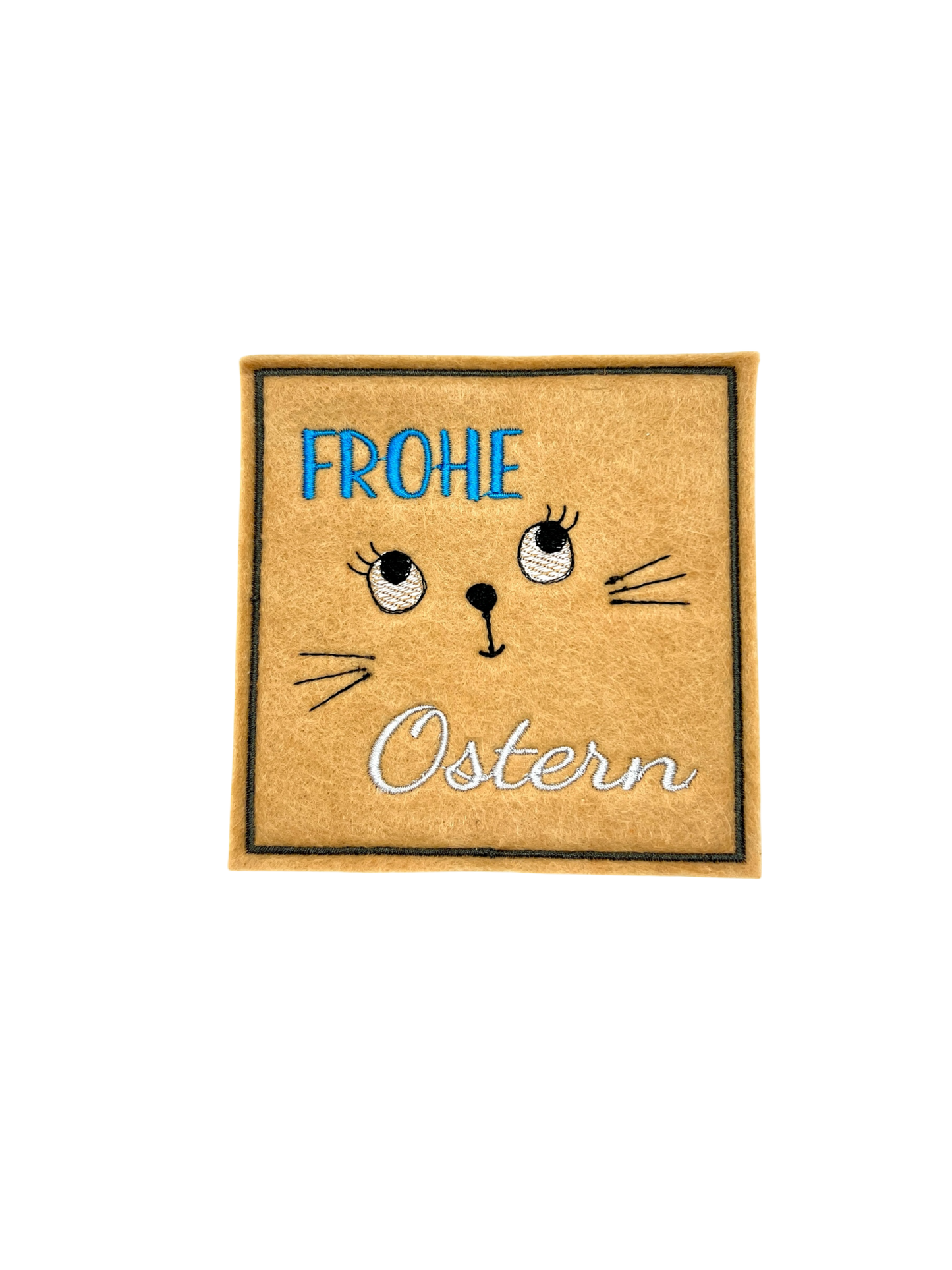 Oster Glasuntersetzer bestickt aus Filz verschiedene Motive