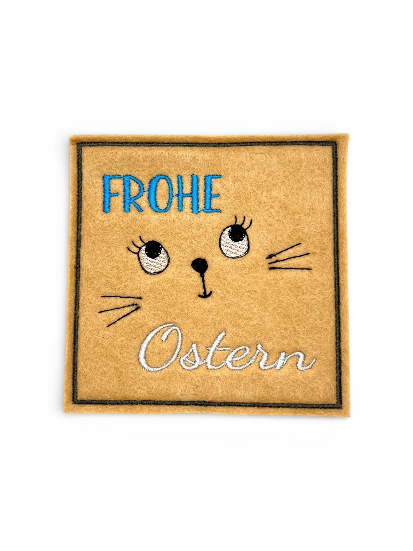 Oster Glasuntersetzer bestickt aus Filz verschiedene Motive