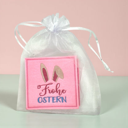 Oster Glasuntersetzer bestickt aus Filz verschiedene Motive