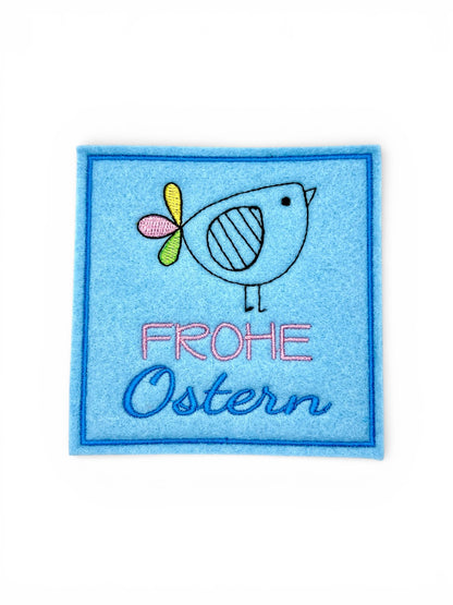 Oster Glasuntersetzer bestickt aus Filz verschiedene Motive